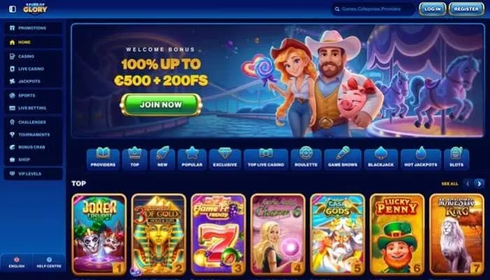 Spins of Glory Casino Review Header