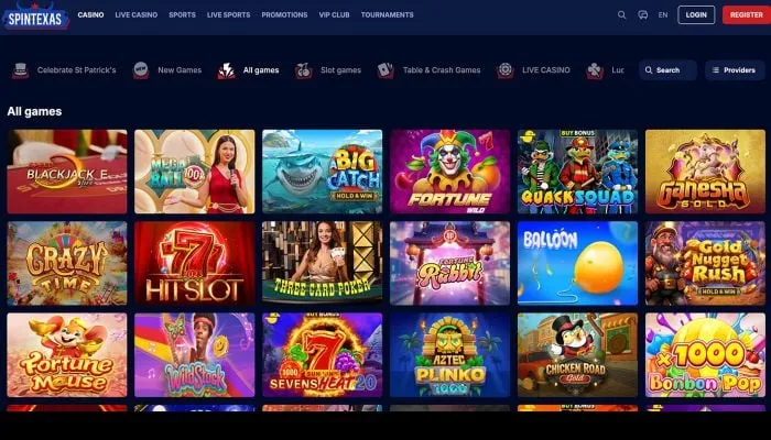 SpinTexas Casino Review Header