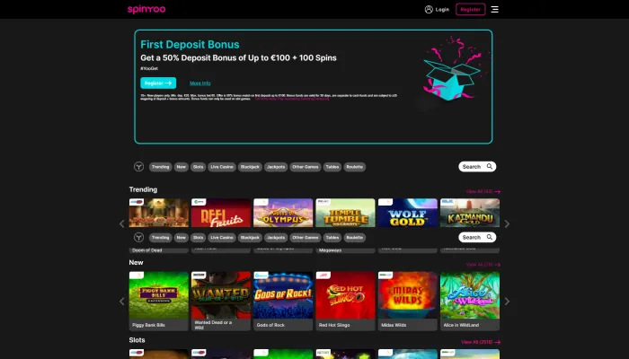 SpinYoo Casino Review Header