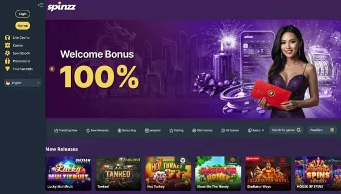 Spinzz Casino Review Header