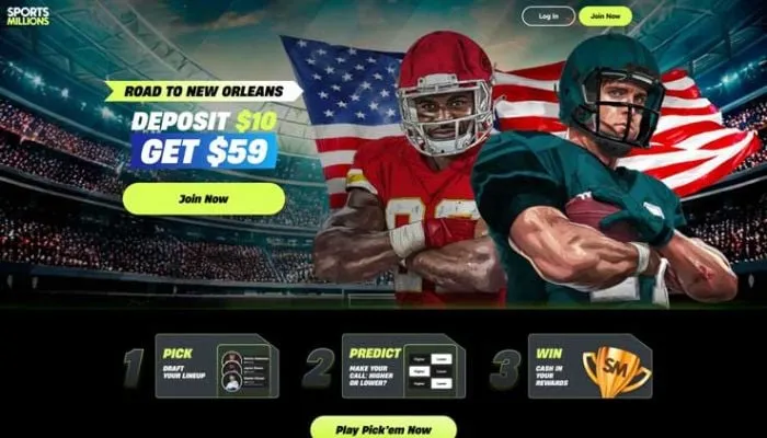 SportsMillions Casino Review Header