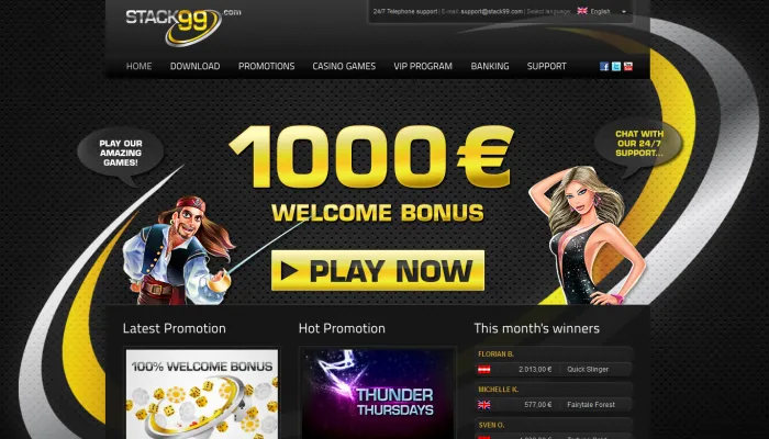 Stack99 Casino Review Header