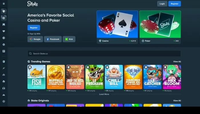 Stake.us Social Casino Review Header