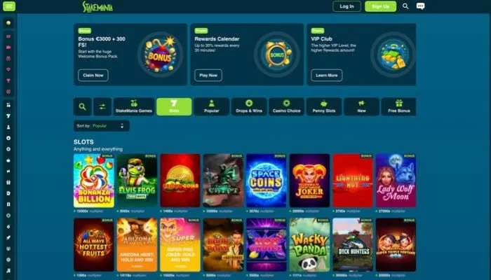StakeMania Casino Review Header