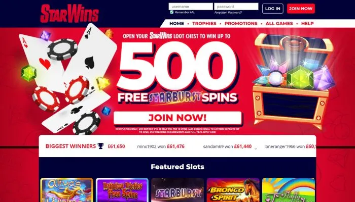 Star Wins Casino Review Header