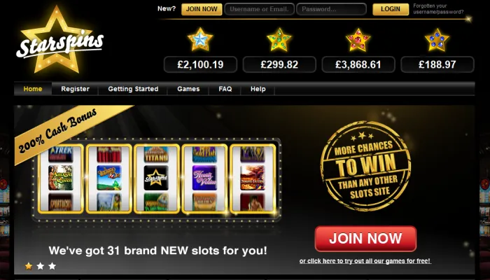 Starspins Casino Review Header