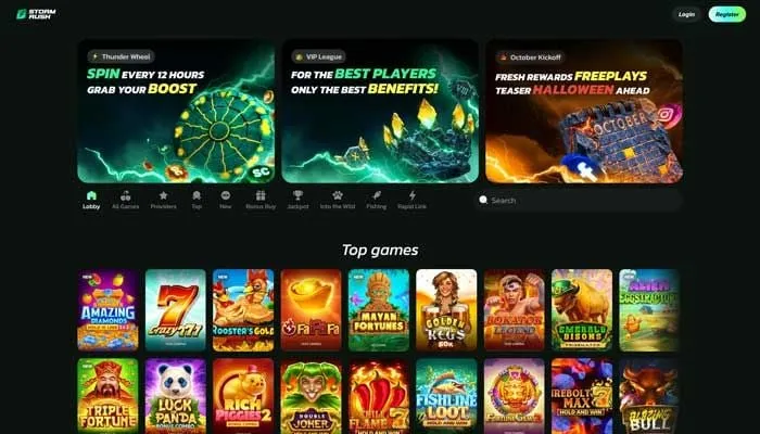 StormRush Casino Review Header