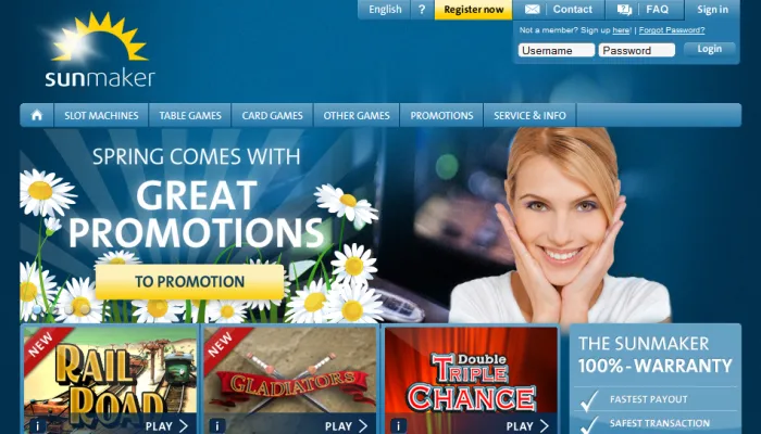 SunMaker Casino Review Header