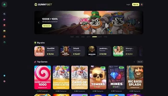SunnyBet Casino Review Header