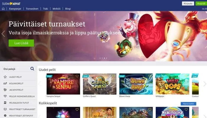 Suomiarvat Casino Review Header