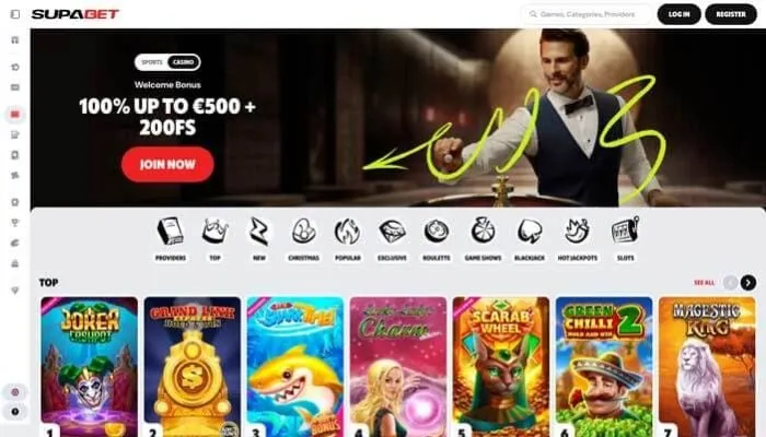 Supabet Casino Review Header