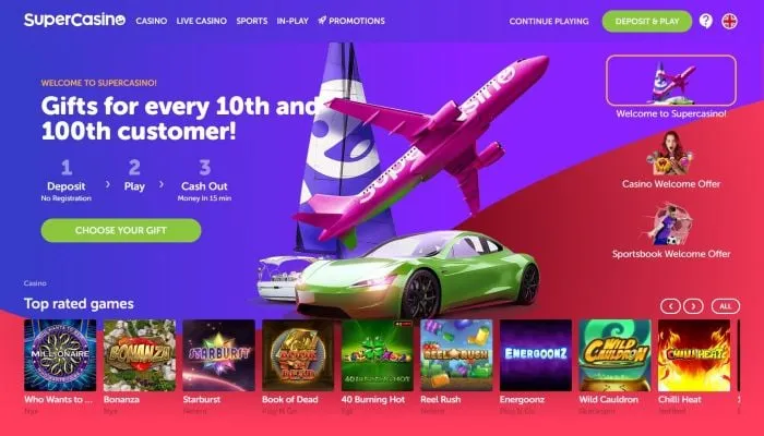 SuperCasino.ee Review Header