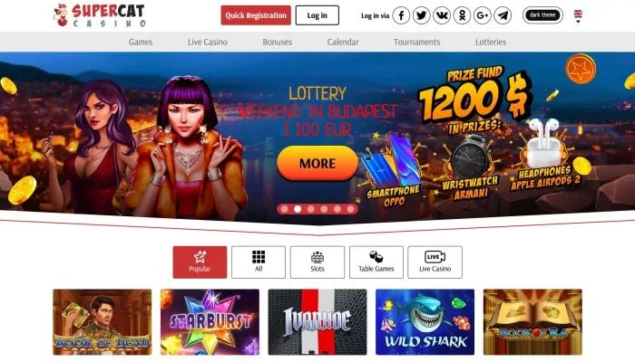 SuperCat Casino Review Header