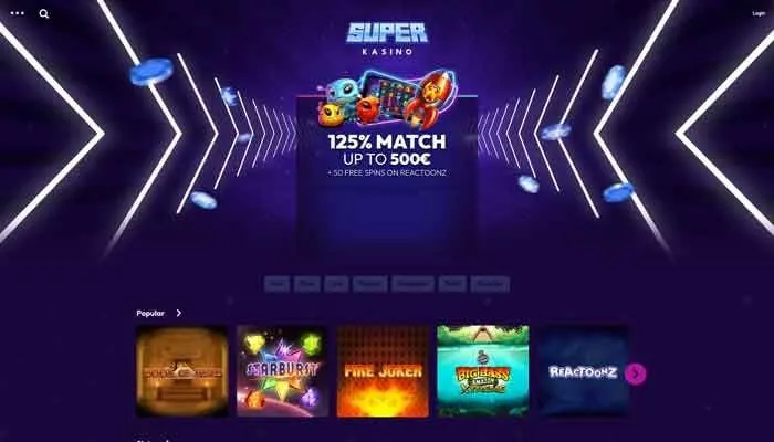 SuperKasino Review Header