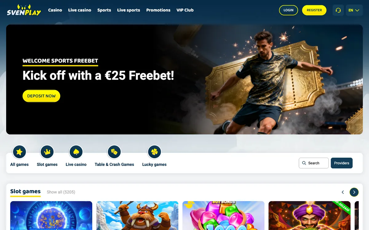 SvenPlay Casino Review Header