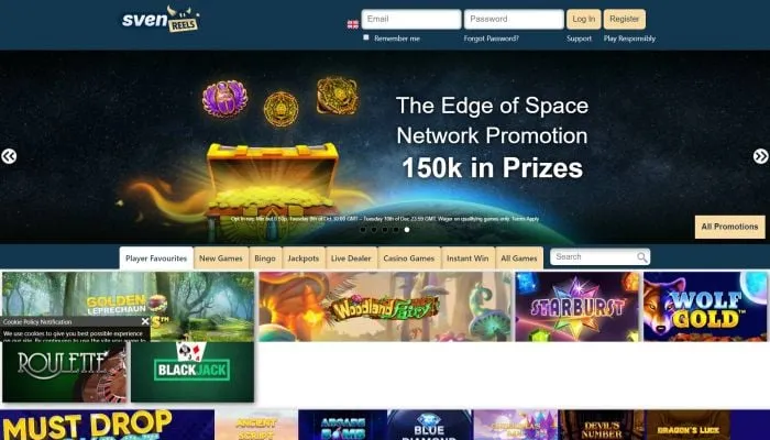 Svenreels Casino Review Header
