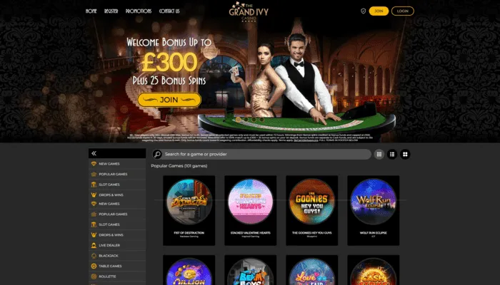 The Grand Ivy Casino Review Header