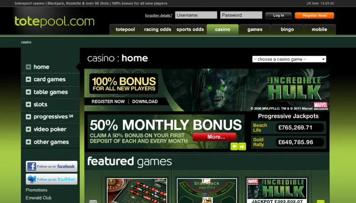 Totesport Casino Review Header