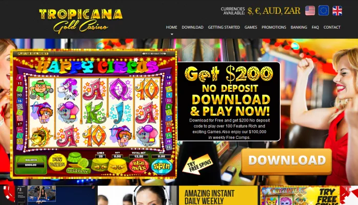 Tropicana Gold Casino Review Header