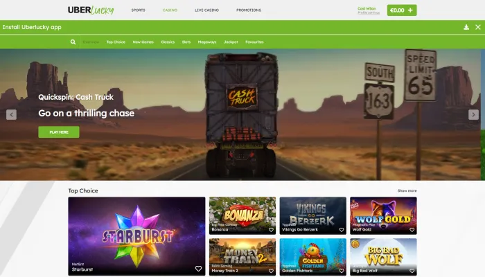 UberLucky Casino Review Header