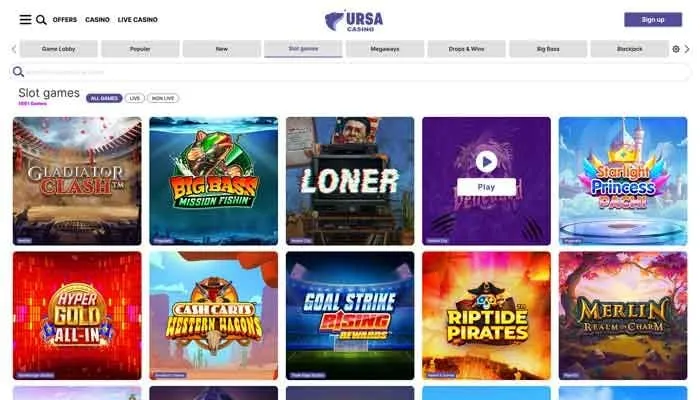 Ursa Casino Review Header