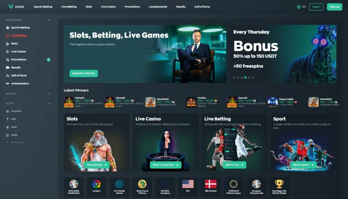 Vave Casino Review Header