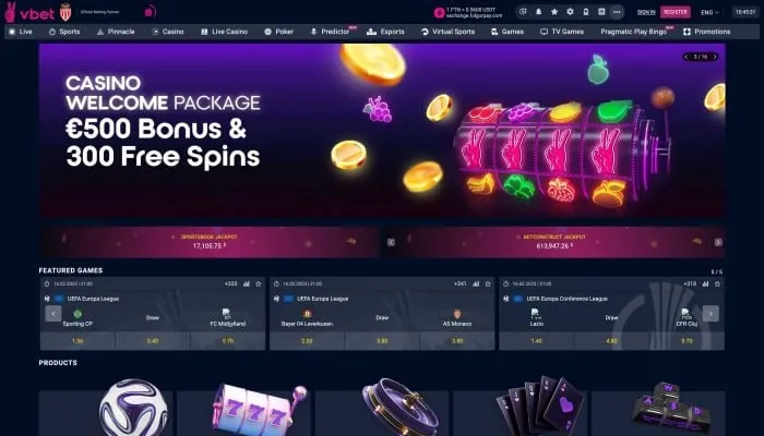 Vbet Casino Review Header