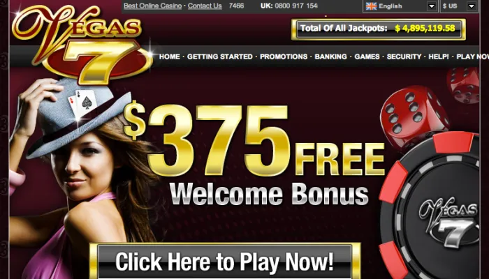 Vegas 7 Casino Review Header