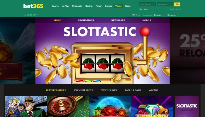 Vegas Bet365 Casino Review Header