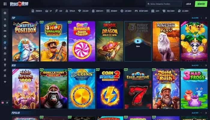 Vegas Hero Casino Review Header