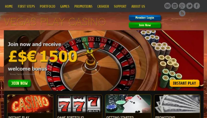 Vegas Play Casino Review Header