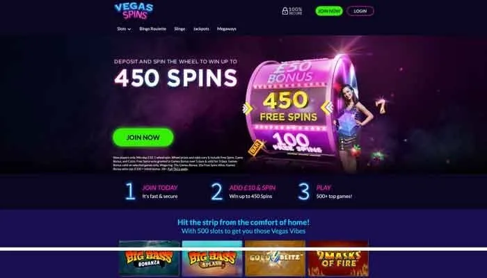 Vegas Spins Casino Review Header