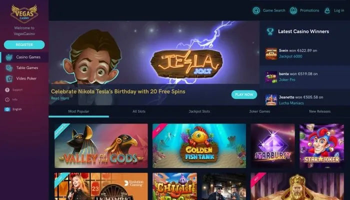 VegasCasino Review Header