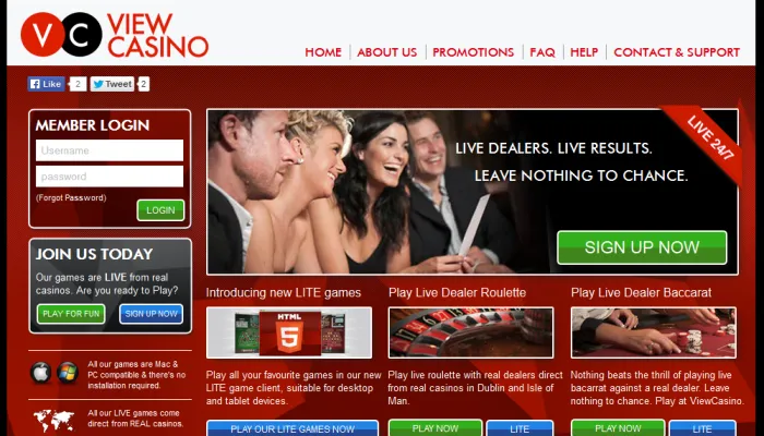 View Casino Review Header