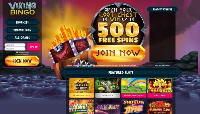 Viking Bingo Casino Review Header
