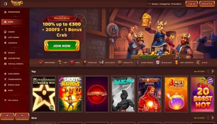 VikingLuck Casino Review Header
