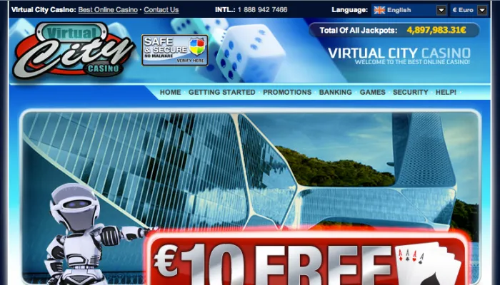 Virtual City Casino Review Header
