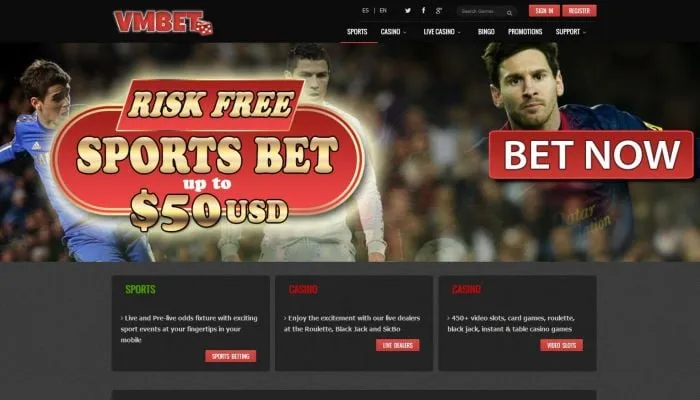 VMBet Casino Review Header