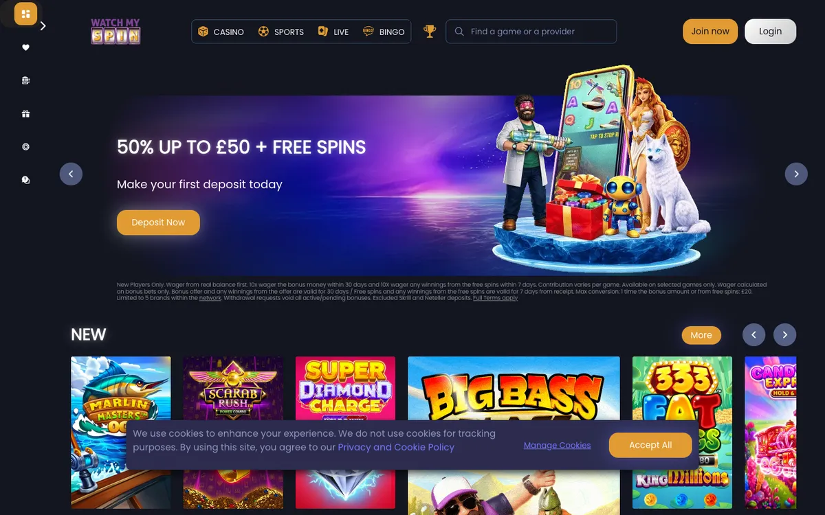 Watchmyspin Casino Review Header