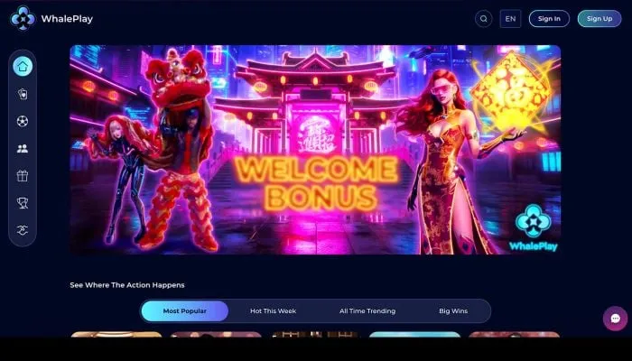 WhalePlay Casino Review Header