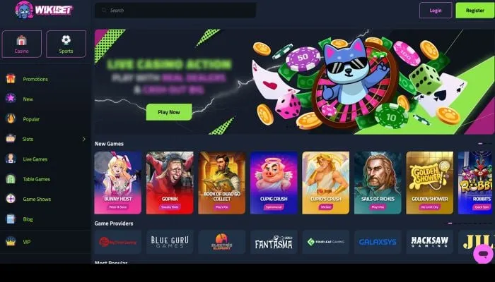 Wikibet Casino Review Header