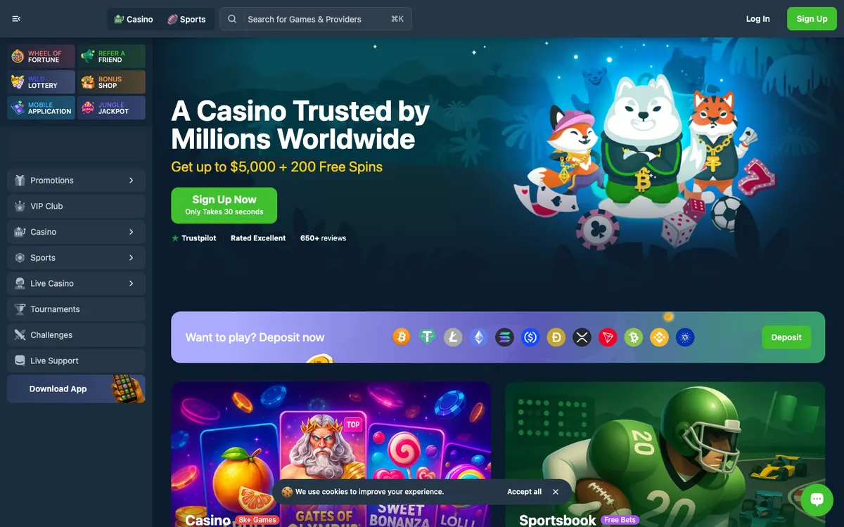 Wild.io Casino Review Header