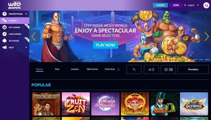 Wild Jackpots Casino Review Header