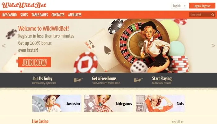 Wild Wild Bet Casino Review Header