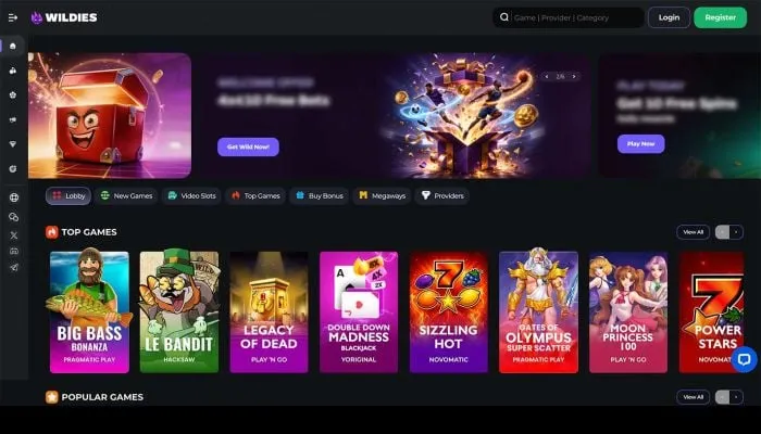 Wildies Casino Review Header