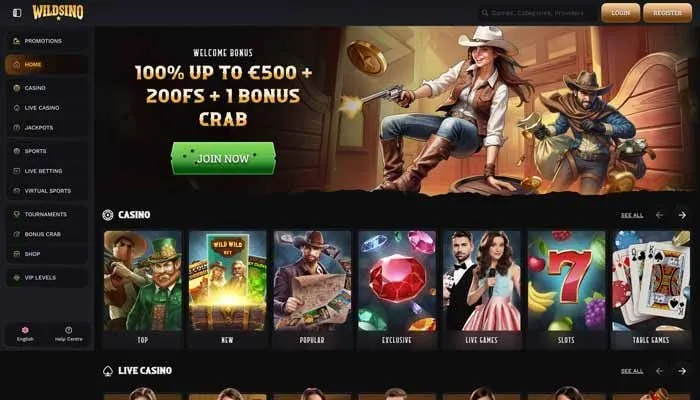 Wildsino Casino Review Header