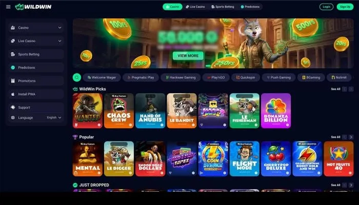 Wildwin Casino Review Header
