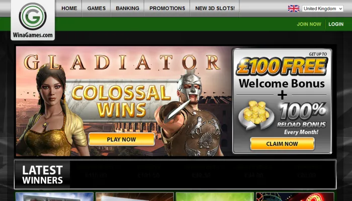 WinaGames Casino Review Header