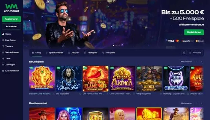 Winmaker Casino Review Header