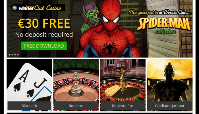 WinnerClub Casino Review Header